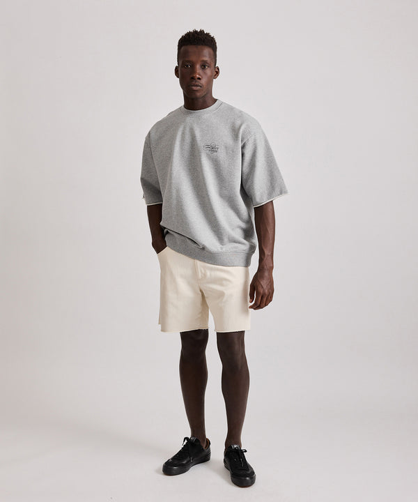 Saturdays New York City Mario Cut Off Shorts Ivory