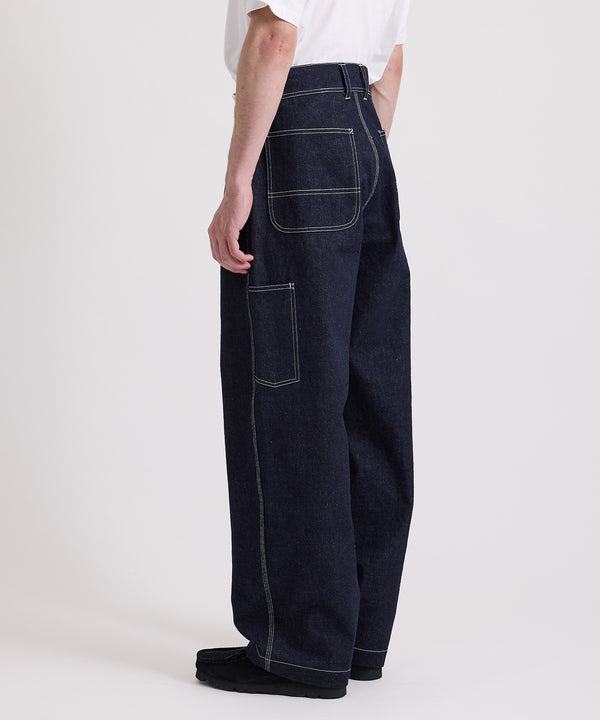 Saturdays New York City Morris Wide Leg Pant Navy