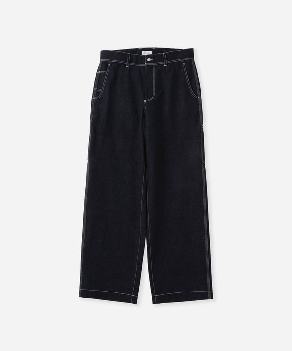 saturdays new york city Morris Wide Leg Pant Navy