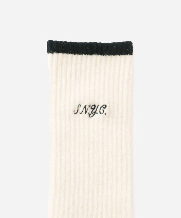 Saturdays New York City SNYC Wool Socks Off White
