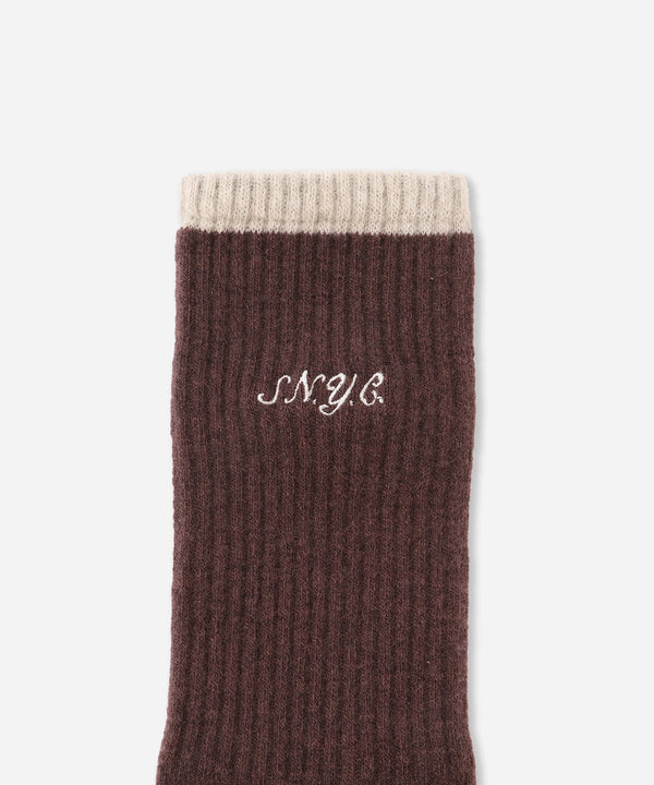 Saturdays New York City SNYC Wool Socks Wine