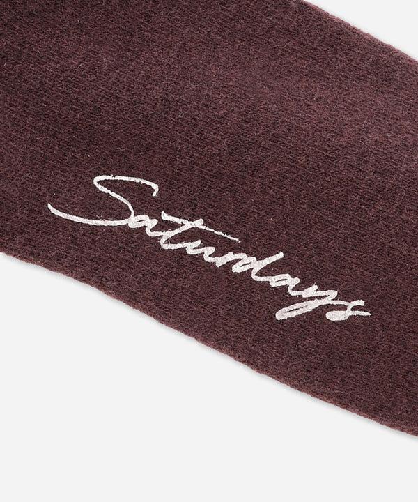 Saturdays New York City SNYC Wool Socks Wine