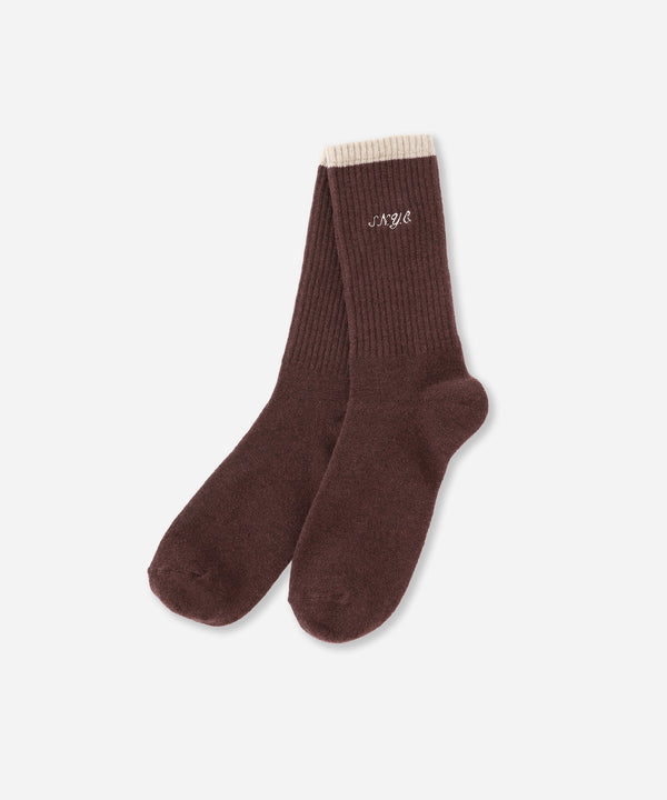 saturdays new york city SNYC Wool Socks Wine