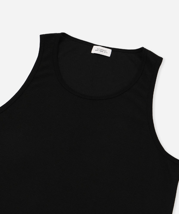 Saturdays New York City Venice Waffle Tank Black