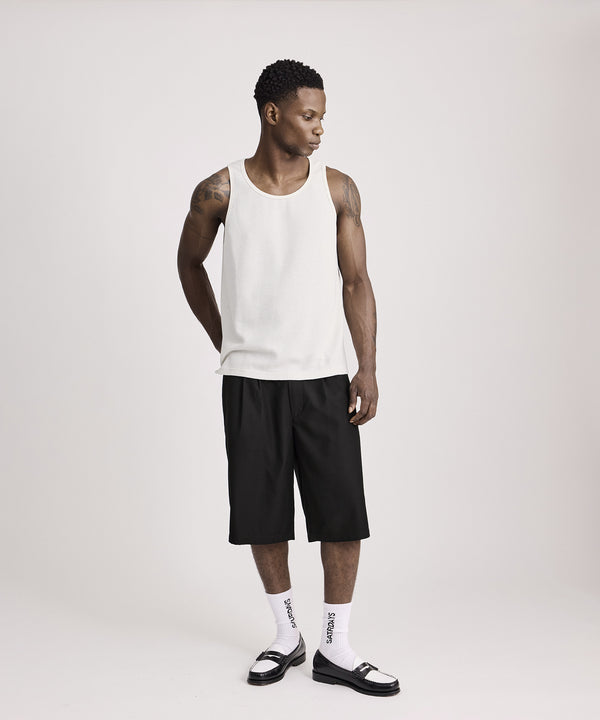 Saturdays New York City Venice Waffle Tank Ivory