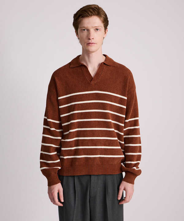Saturdays New York City Seaport Skipper Sweater Brick
