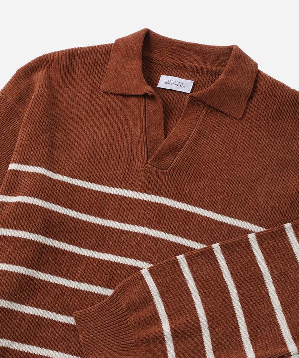 Saturdays New York City Seaport Skipper Sweater Brick