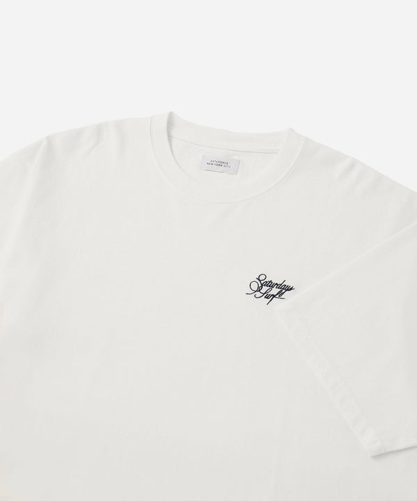 Saturdays New York City Signature Surf Relaxed Short Sleeve Tee White