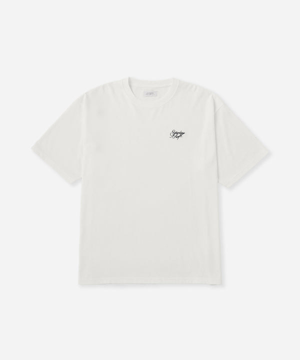 saturdays new york city Signature Surf Relaxed Short Sleeve Tee White