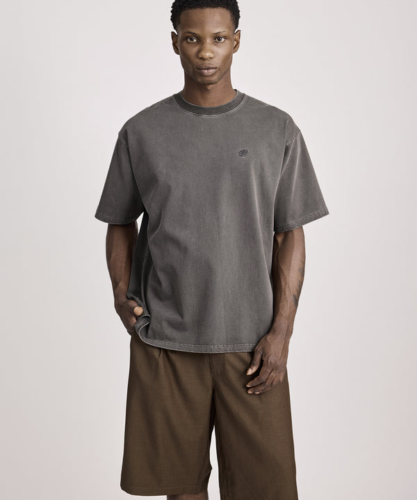 Saturdays New York City SNYC Relaxed Pigment Dyed Short Sleeve Tee Black