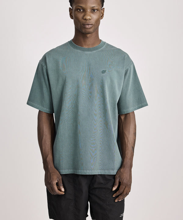 Saturdays New York City SNYC Relaxed Pigment Dyed Short Sleeve Tee Green