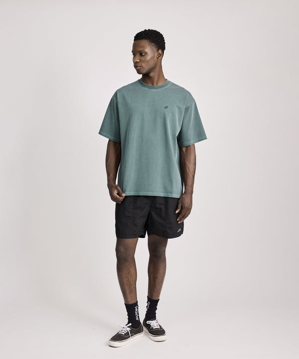 Saturdays New York City SNYC Relaxed Pigment Dyed Short Sleeve Tee Green
