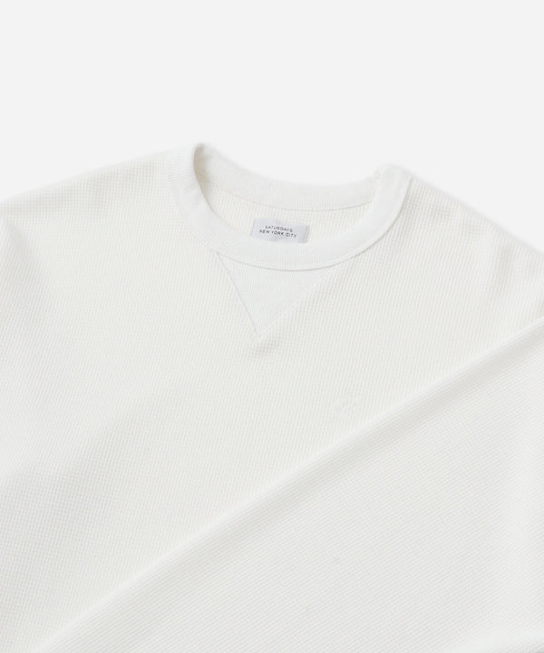 Saturdays New York City SNYC Waffle Relaxed Top Off White
