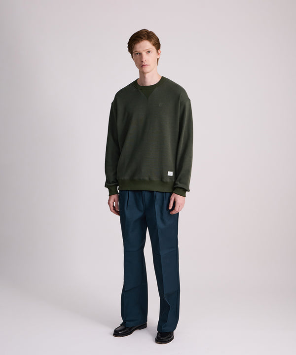 Saturdays New York City SNYC Waffle Relaxed Top Olive Green