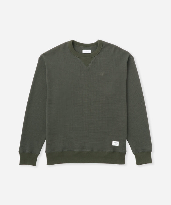 saturdays new york city SNYC Waffle Relaxed Top Olive Green