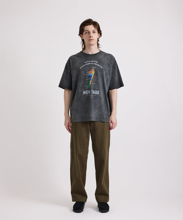 Saturdays New York City Sunburned Souvenir Relaxed Short Sleeve Tee Black