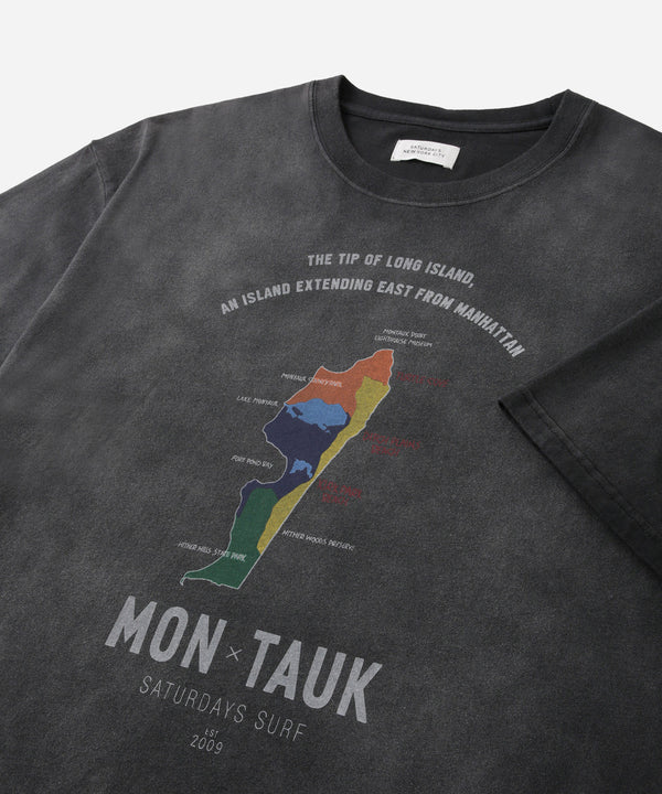 Saturdays New York City Sunburned Souvenir Relaxed Short Sleeve Tee Black