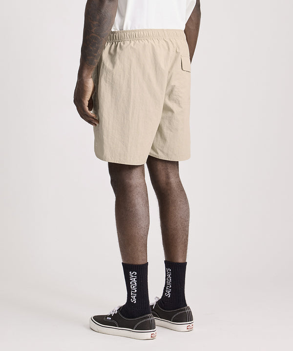 Saturdays New York City Talley Washed Swim Short Beige