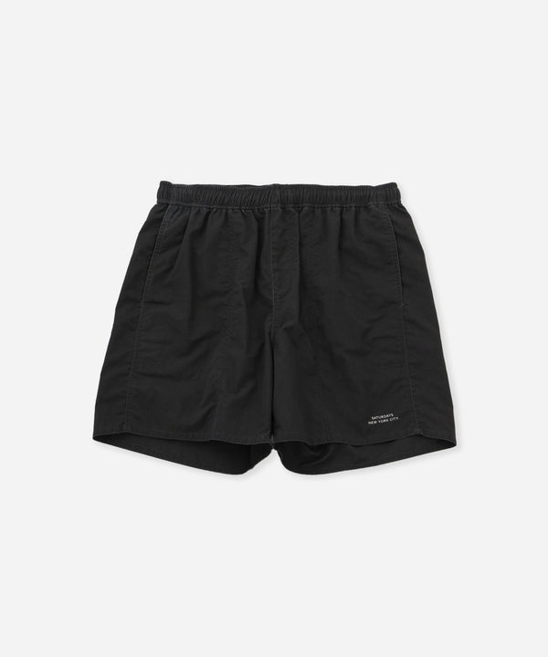 saturdays new york city Talley Washed Swim Short Charcoal
