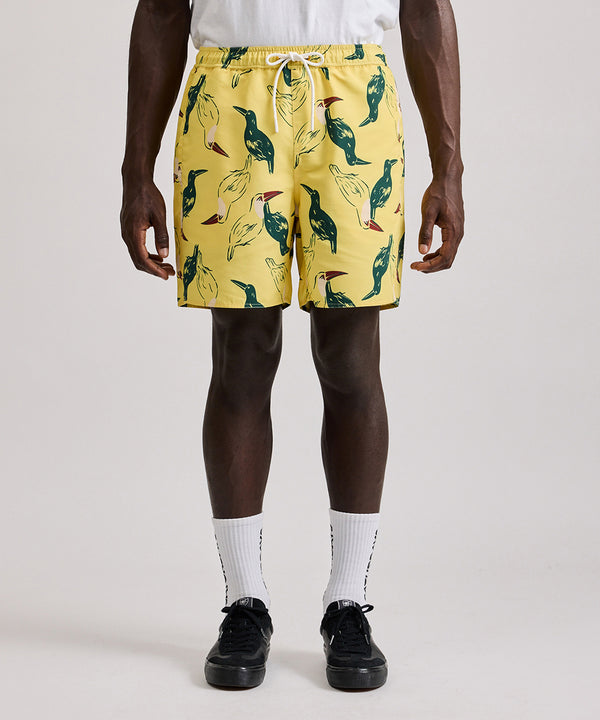 Saturdays New York City Timothy Animal Impressions Swim Shorts Yellow