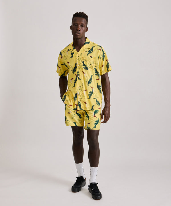 Saturdays New York City Timothy Animal Impressions Swim Shorts Yellow