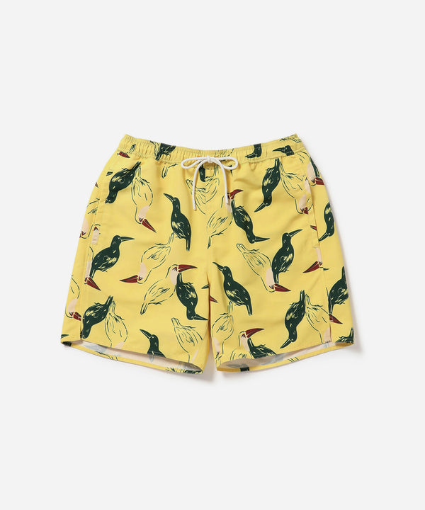 saturdays new york city Timothy Animal Impressions Swim Shorts Yellow