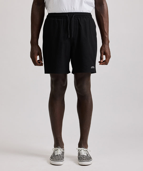 Saturdays New York City Timothy Seersucker Stripe Swim Short Black