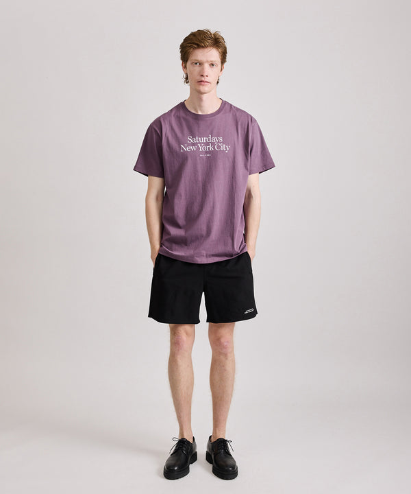 Saturdays New York City Timothy Seersucker Stripe Swim Short Black