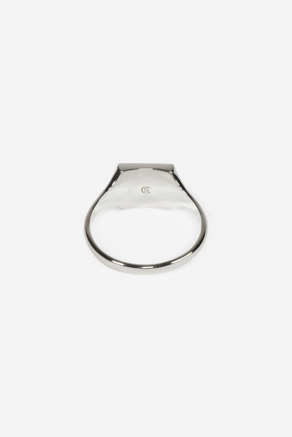 Saturdays New York City Type 011 Slim Square Signet 925 Sterling Silver