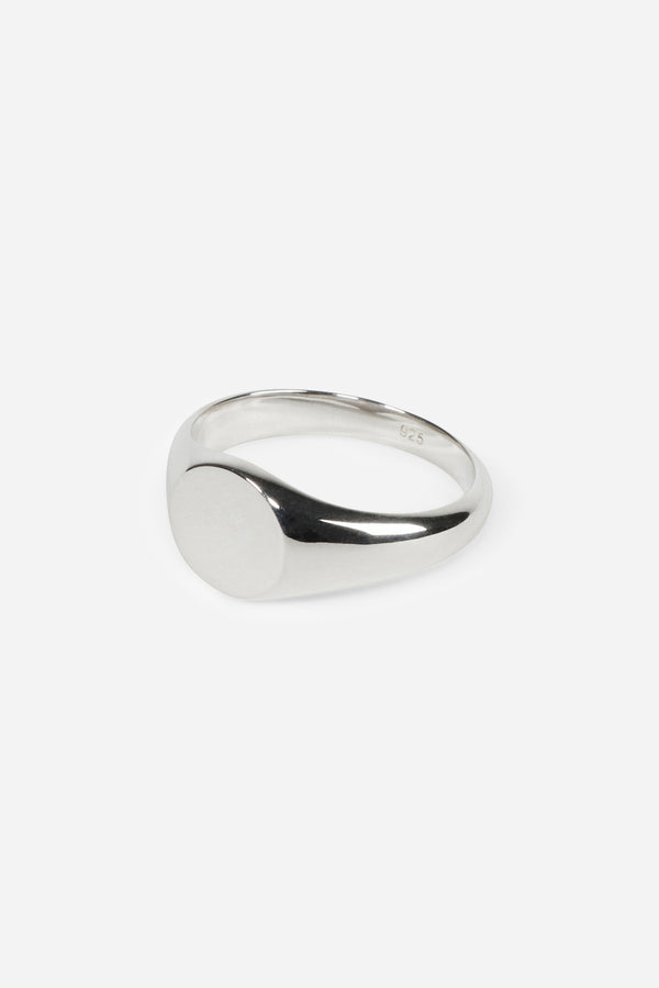 Saturdays New York City Type 012 Round Signet 925 Sterling Silver