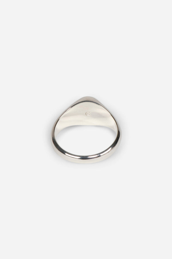 Saturdays New York City Type 019 Enamel Oval Signet Sterling Silver