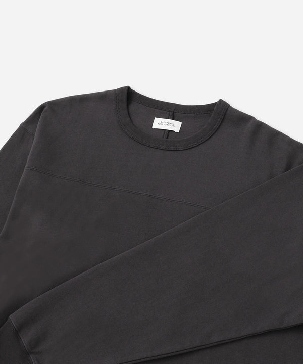 Saturdays New York City Varsity Relaxed Long Sleeve Tee Charcoal