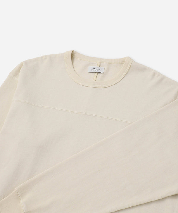 Saturdays New York City Varsity Relaxed Long Sleeve Tee Off White