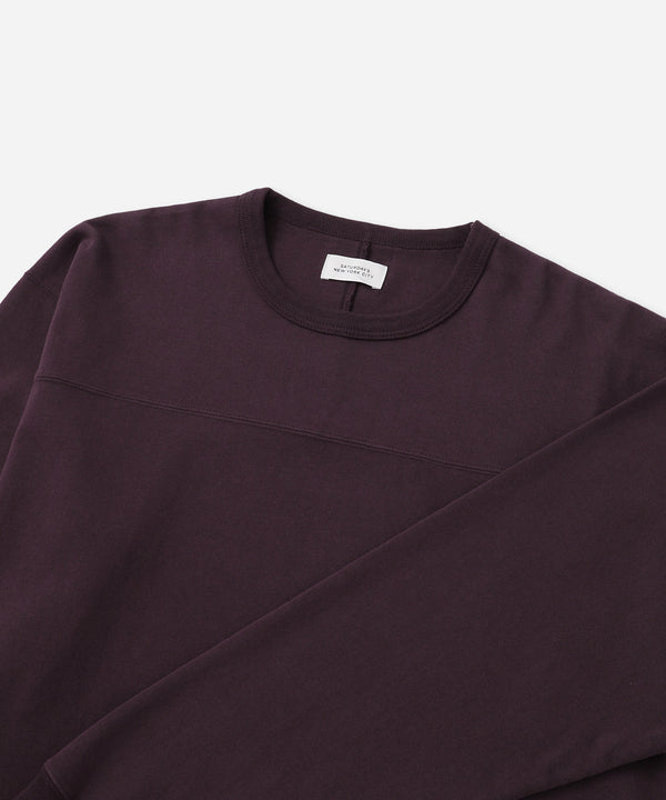 Saturdays New York City Varsity Relaxed Long Sleeve Tee Wine
