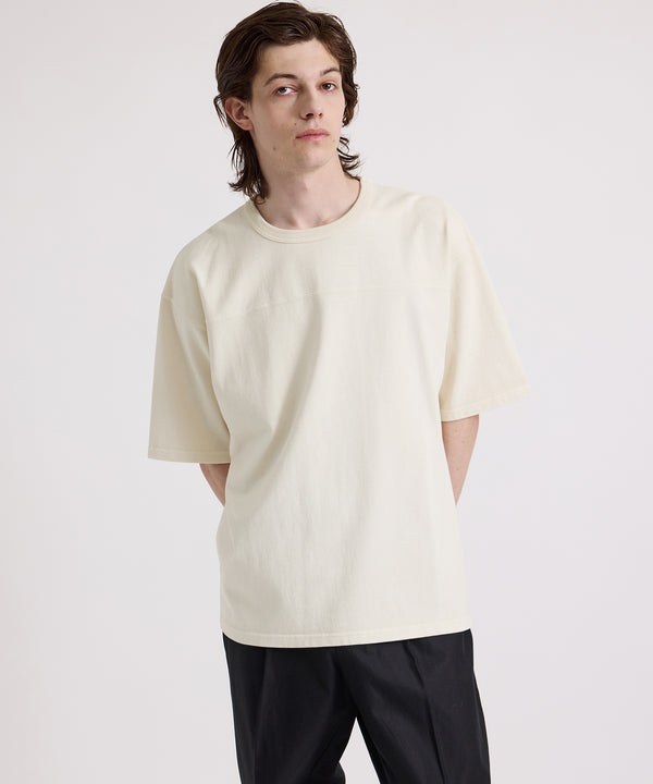 Saturdays New York City Varsity Relaxed Short Sleeve Tee Off White