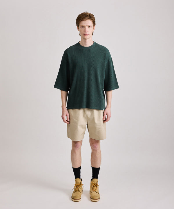 Saturdays New York City Waffle Half Sleeve Tee Dark Green