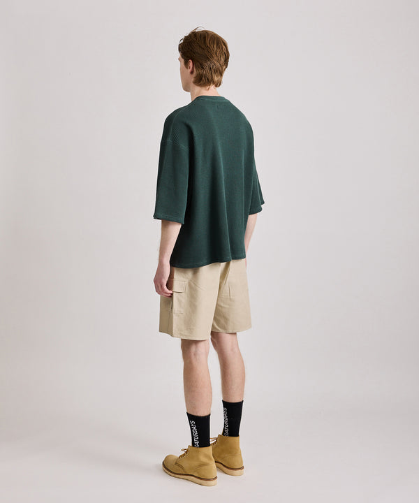 Saturdays New York City Waffle Half Sleeve Tee Dark Green