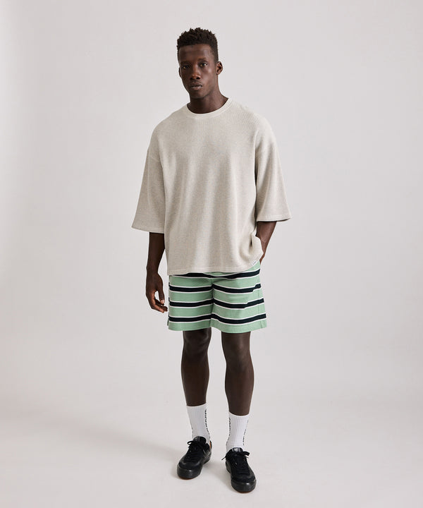 Saturdays New York City Waffle Half Sleeve Tee Light Gray