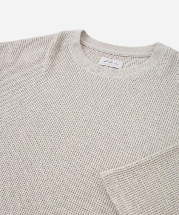 Saturdays New York City Waffle Half Sleeve Tee Light Gray