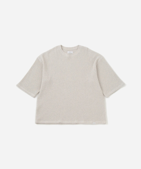 saturdays new york city Waffle Half Sleeve Tee Light Gray