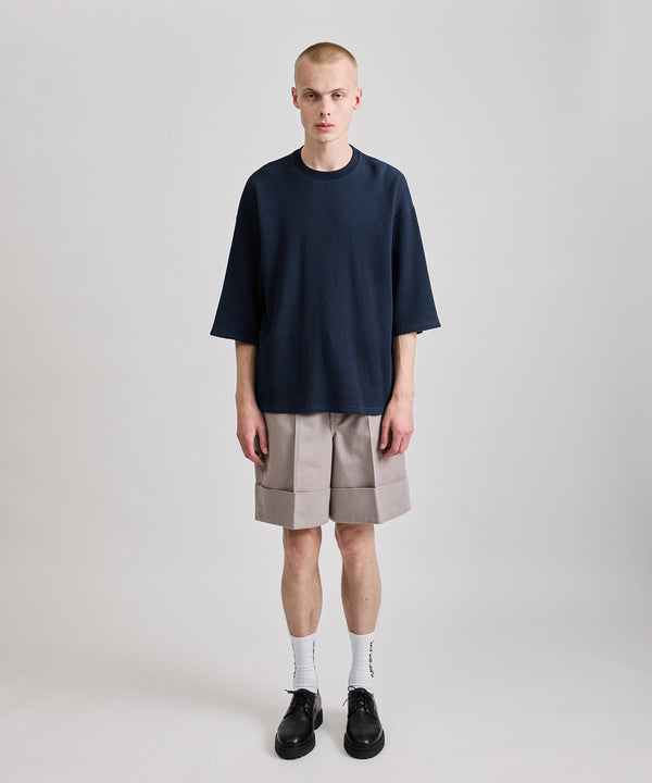 Saturdays New York City Waffle Half Sleeve Tee Navy