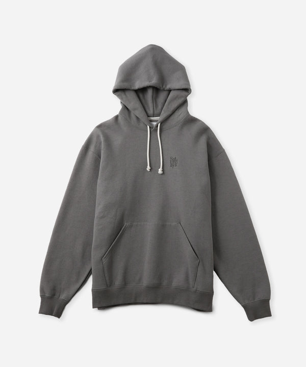 saturdays new york city Warren Miller Stacked Hoodie Gray