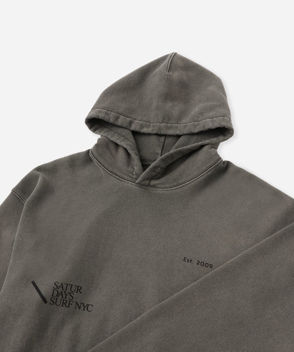 Saturdays New York City Warren Sunburned Peace Hoodie Olive Green