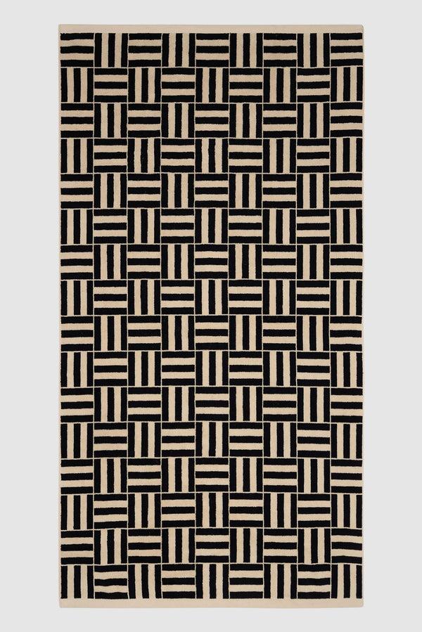 Saturdays New York City Willis Pool Towel Sand & Noir