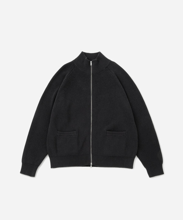 saturdays new york city Yutenji Zip Thru Knit Dark Charcoal