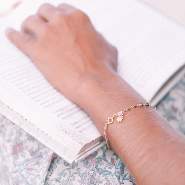 Satya Jewelry Abundant Joy Tourmaline Gemstone Bracelet