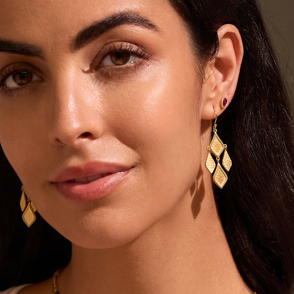 Satya Jewelry Adorned With Light Chandelier Earrings