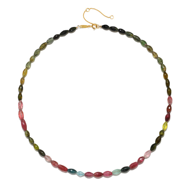 Satya Jewelry Awaken To Peace 14kt Gold Tourmaline Necklace