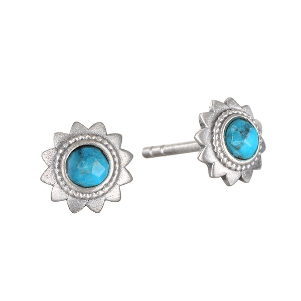 satya jewelry Beginning to Bloom Lotus Silver Stud Earrings