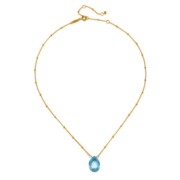 Satya Jewelry Blessed Abundance Blue Topaz Necklace